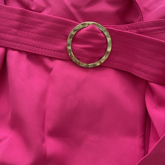 NWT ZARA Pink Buckle belt blazer jumpsuit. - Picture 6 of 6